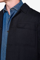 Blue worker suit jacket