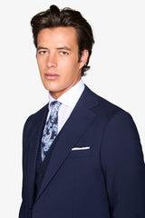 Giacca da abito classico blu slim-Dan John