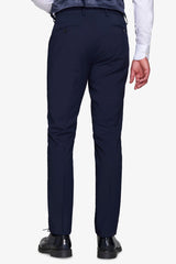 Classic blue suit trousers