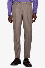 Pantaloni twill tortora-Dan John