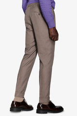 Pantaloni twill tortora-Dan John