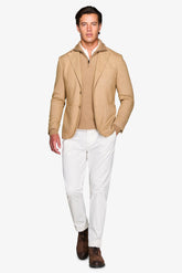 Beige jersey jacket