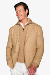 Beige jersey jacket
