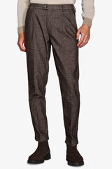 Dark birdseye trousers