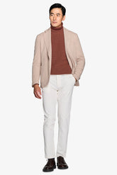 Beige stretch jersey jacket