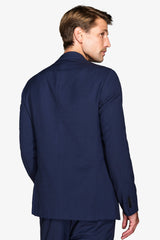 Giacca da abito armaturata blu slim-Dan John