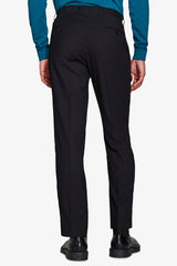 Classic black suit trousers