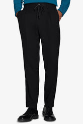 Black diagonal trousers