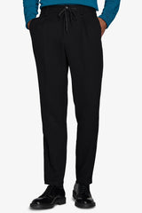 Black diagonal trousers