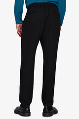 Black diagonal trousers