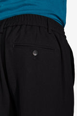 Black diagonal trousers