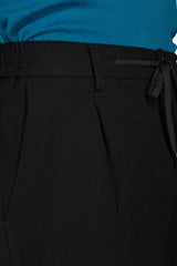 Black diagonal trousers