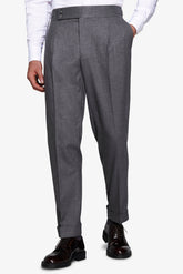 Pantaloni effetto flanella grigio medio-Dan John