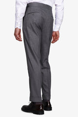 Pantaloni effetto flanella grigio medio-Dan John