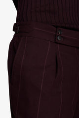 Pantaloni gessati bordeaux-Dan John