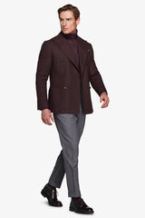 Double breasted Blazer Flannel Effect