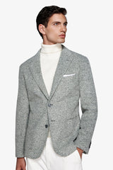 Giacca jersey diagonale verde-Dan John