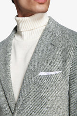Giacca jersey diagonale verde-Dan John
