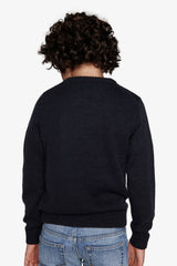 Maglia girocollo logo blu Kids-Dan John
