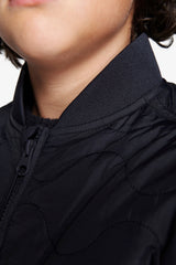 Bomber trapunta a onde orizzontali blu Kids-Dan John