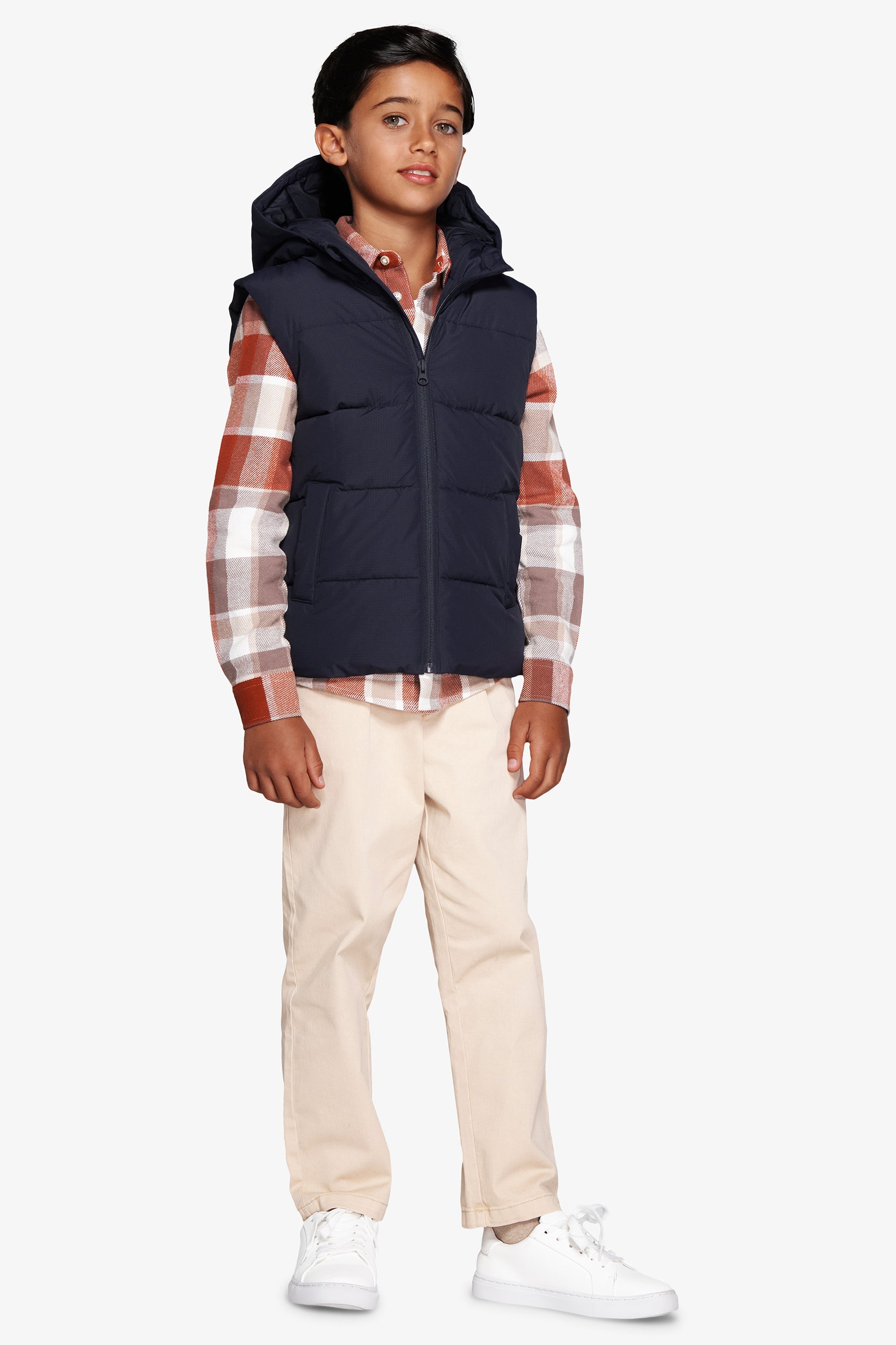 Gilet imbottito blu Kids-Dan John