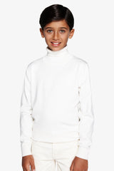Maglia dolcevita basic panna Kids-Dan John