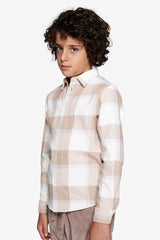Camicia check panna Kids-Dan John
