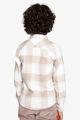 Camicia check panna Kids-Dan John
