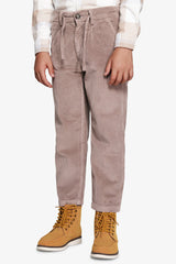 Pantaloni velluto tortora Kids-Dan John