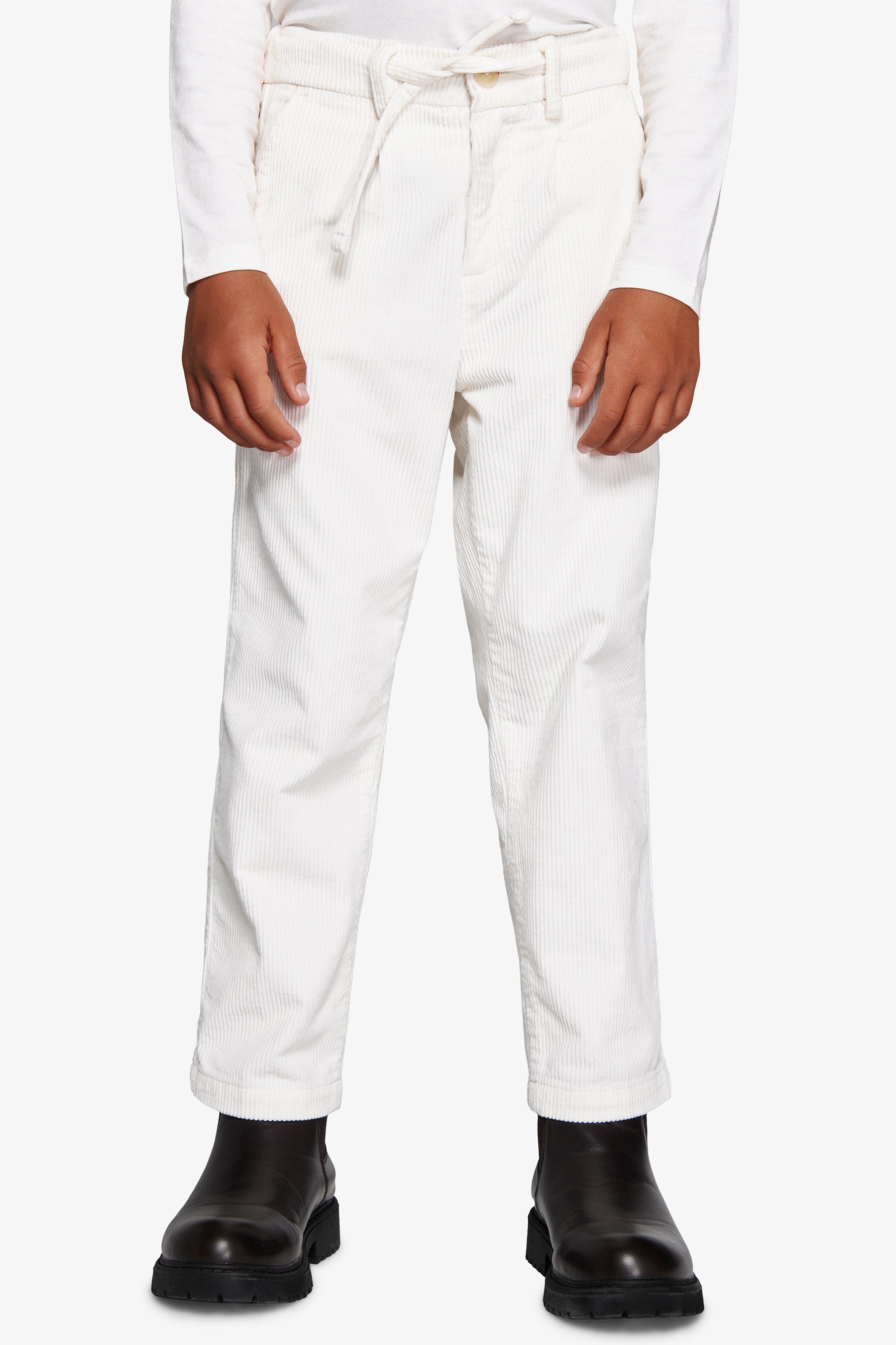 Pantaloni velluto panna Kids-Dan John