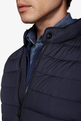 Piumino full zip trapuntato blu-Dan John