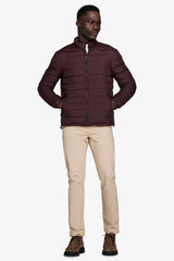 Piumino full zip trapuntato bordeaux-Dan John