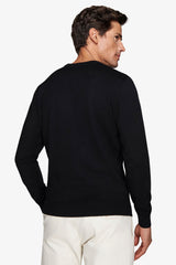 Maglia girocollo basic nero-Dan John