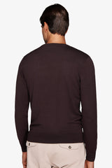 Maglia girocollo basic marrone-Dan John