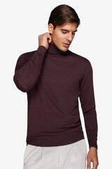 Maglia dolcevita basic bordeaux-Dan John