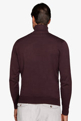 Maglia dolcevita basic bordeaux-Dan John