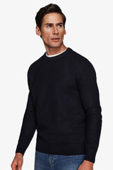 Maglia girocollo armaturata chicco riso blu-Dan John