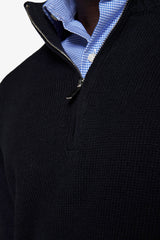 Maglia half zip blu-Dan John