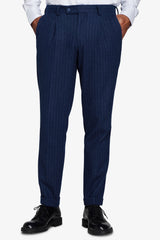 Pantaloni effetto flanella gessati avion-Dan John