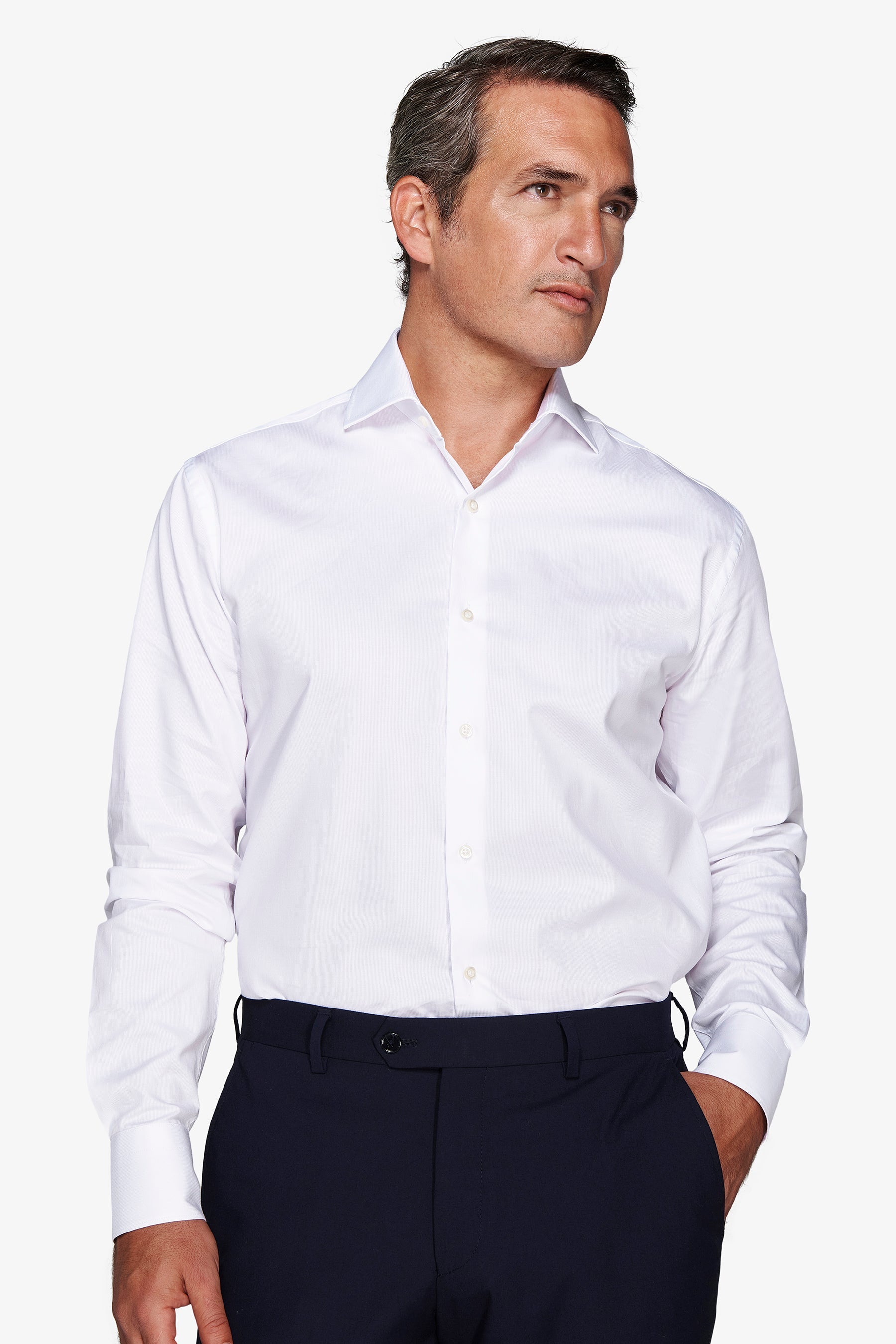 Camicia piquet bianca-Dan John