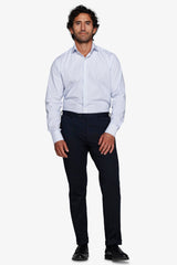 Camicia micro righe azzurra-Dan John