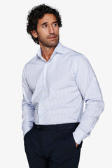Camicia micro righe azzurra-Dan John