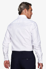 Camicia oxford bianca slim-Dan John
