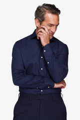 Camicia oxford blu slim-Dan John
