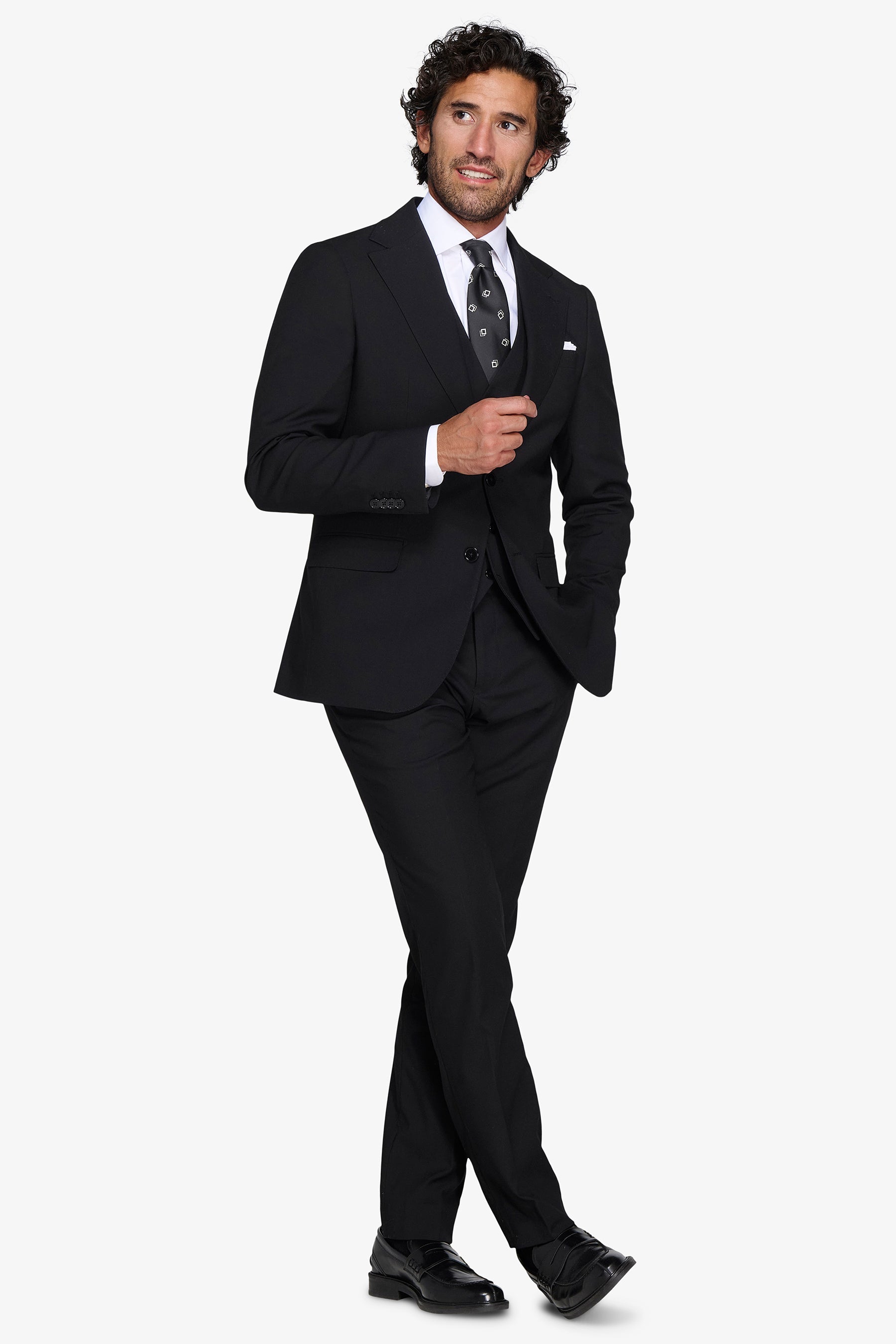 Giacca classica nera-Dan John