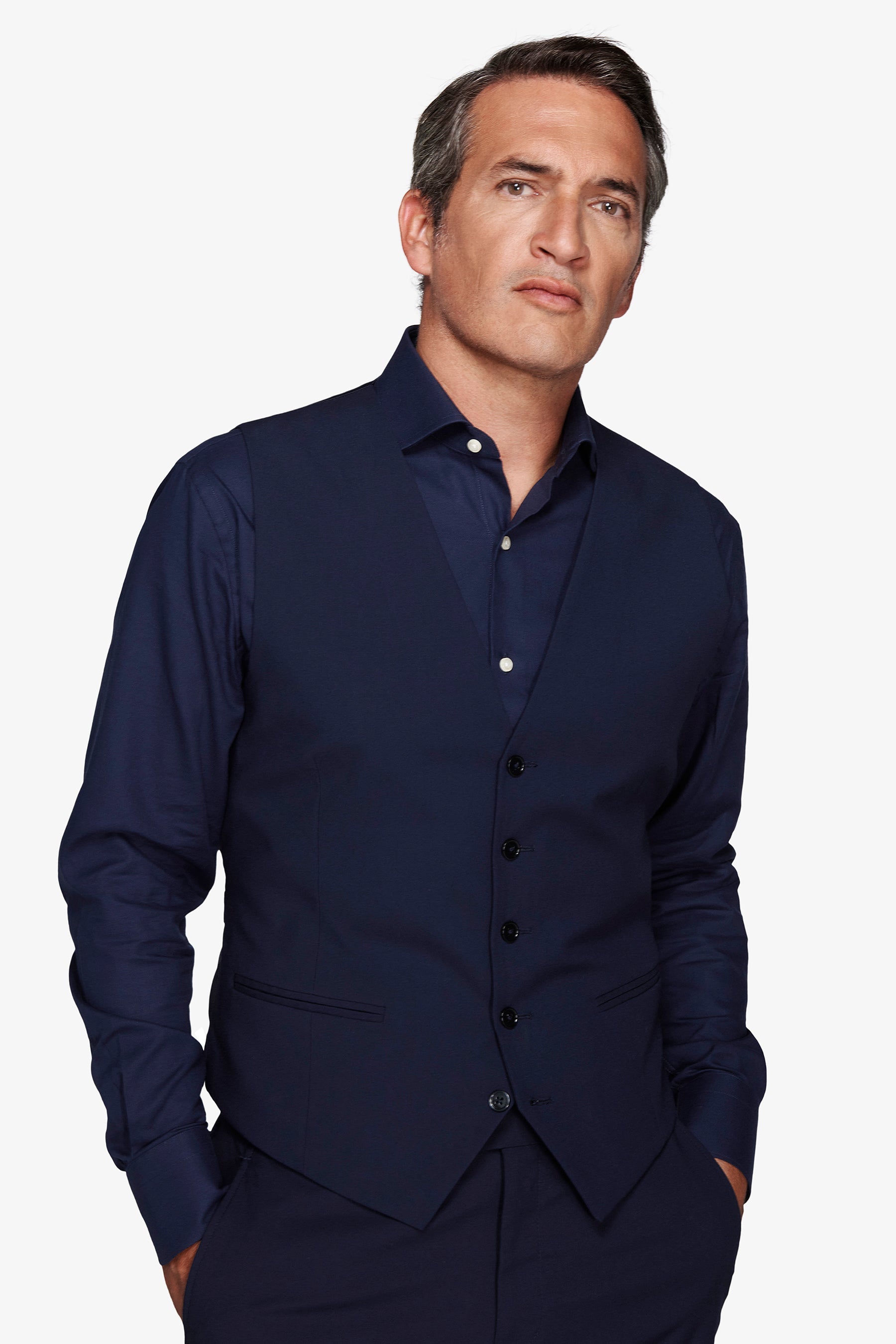 Gilet classico blu-Dan John