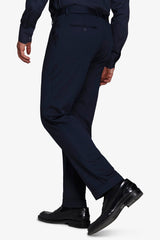 Pantaloni in jersey tecnico blu slim-Dan John