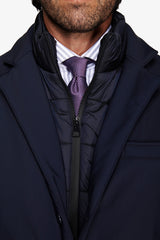 Cappotto tecnico trapuntato blu-Dan John