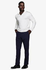 Polo in maglia con bottoni basic panna-Dan John