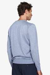 Maglia girocollo basic celeste-Dan John